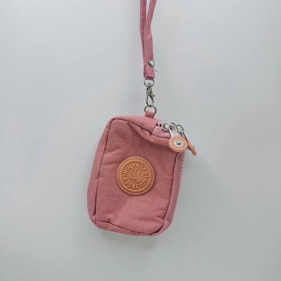 Cotton Candy Pink Small Wallet or Cosmetic Wristlet - Picture 3 of 5